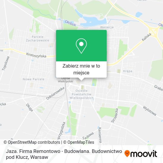 Mapa Jaza. Firma Remontowo - Budowlana. Budownictwo pod Klucz