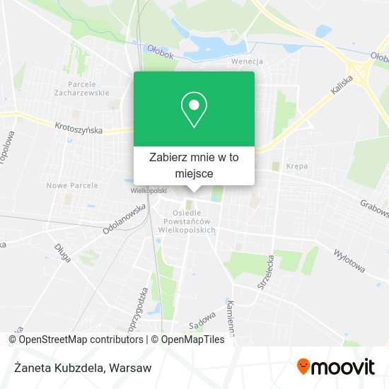 Mapa Żaneta Kubzdela