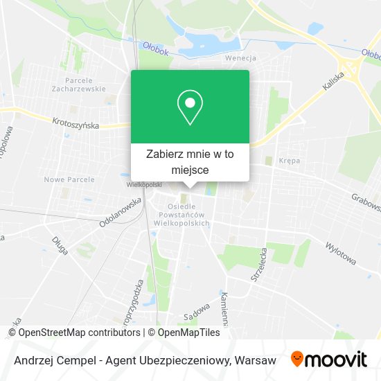 Mapa Andrzej Cempel - Agent Ubezpieczeniowy