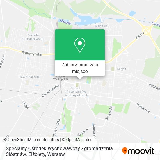 Mapa Specjalny Ośrodek Wychowawczy Zgromadzenia Sióstr św. Elżbiety