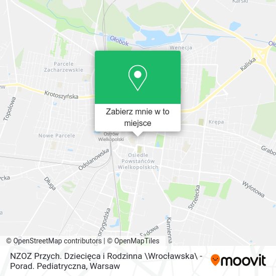 Mapa NZOZ Przych. Dziecięca i Rodzinna \Wrocławska\ - Porad. Pediatryczna