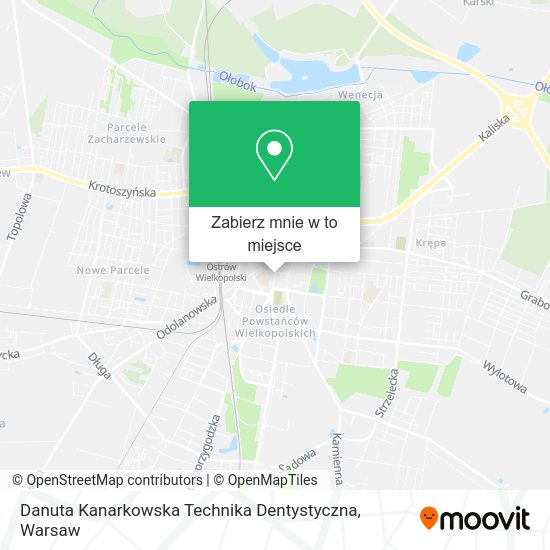 Mapa Danuta Kanarkowska Technika Dentystyczna