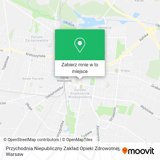 Mapa Przychodnia Niepubliczny Zakład Opieki Zdrowotnej