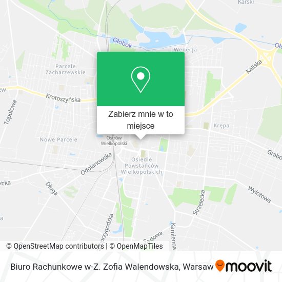 Mapa Biuro Rachunkowe w-Z. Zofia Walendowska