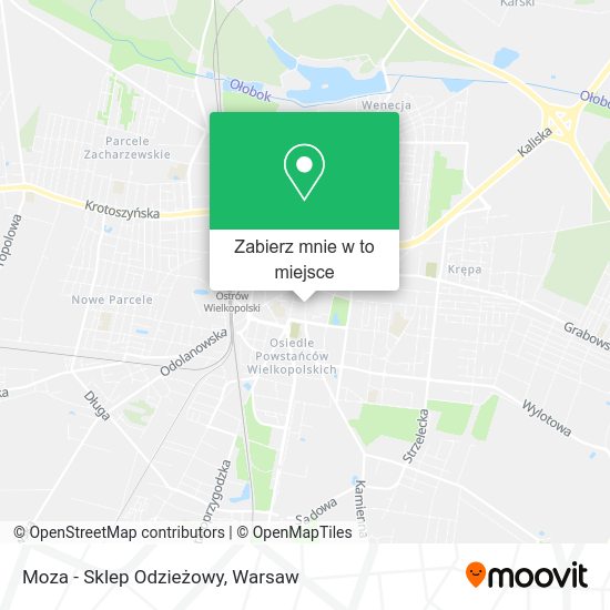 Mapa Moza - Sklep Odzieżowy