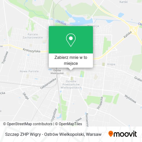 Mapa Szczep ZHP Wigry - Ostrów Wielkopolski