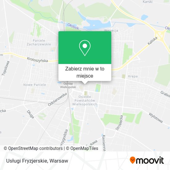 Mapa Usługi Fryzjerskie