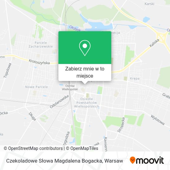 Mapa Czekoladowe Słowa Magdalena Bogacka