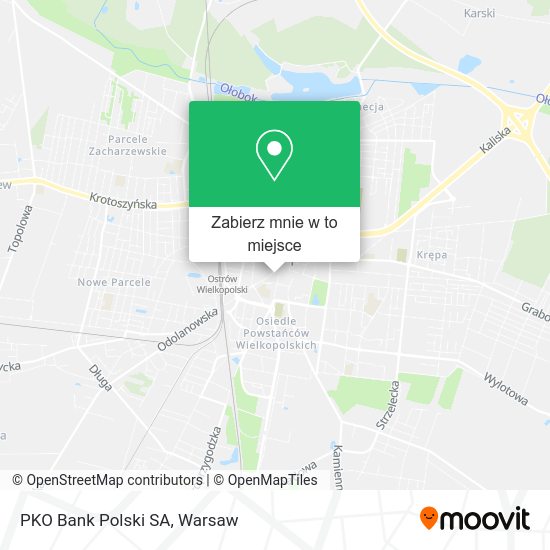 Mapa PKO Bank Polski SA