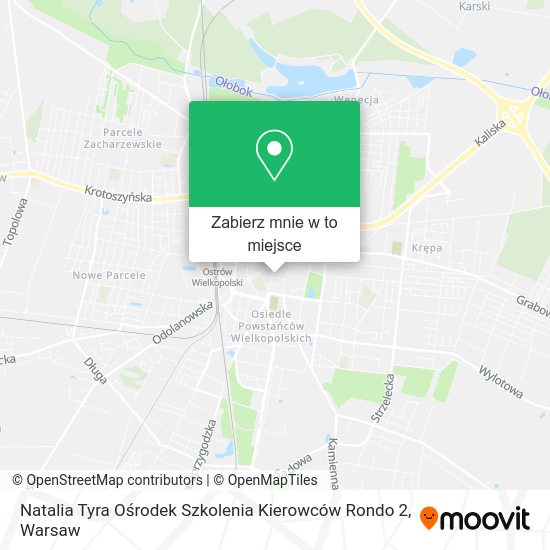 Mapa Natalia Tyra Ośrodek Szkolenia Kierowców Rondo 2