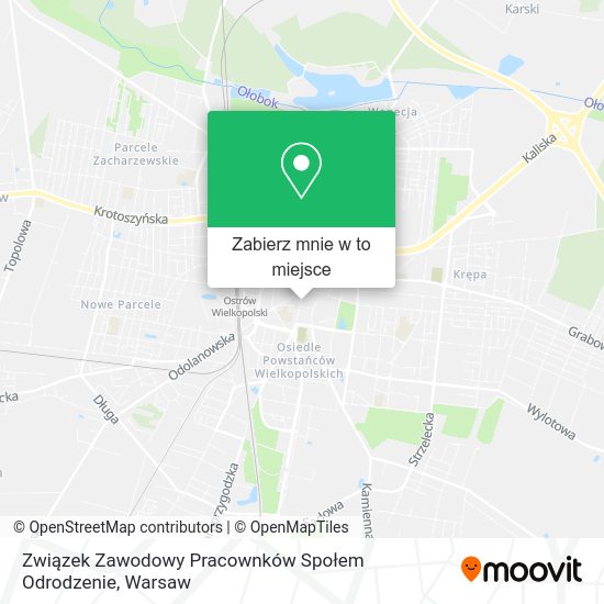 Mapa Związek Zawodowy Pracownków Społem Odrodzenie