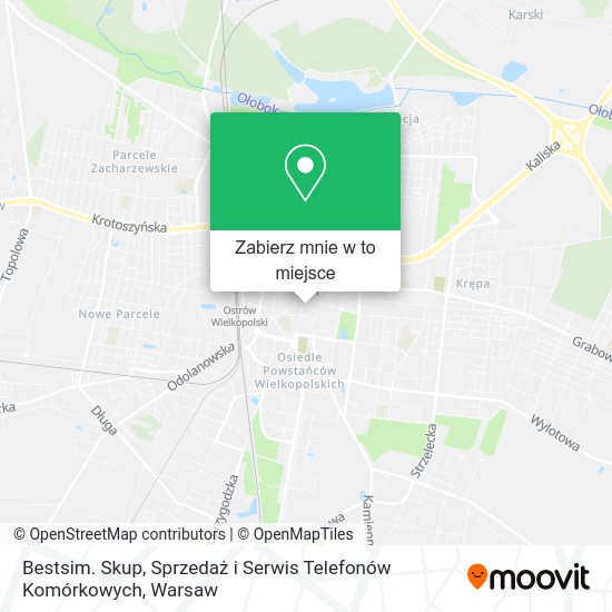 Mapa Bestsim. Skup, Sprzedaż i Serwis Telefonów Komórkowych