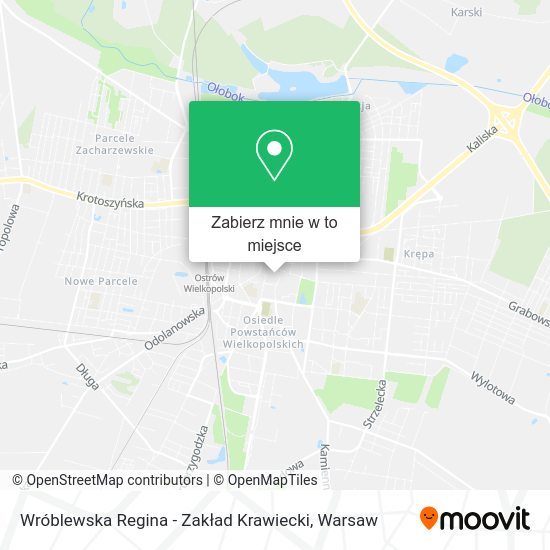 Mapa Wróblewska Regina - Zakład Krawiecki