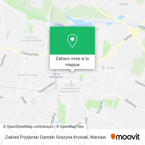 Mapa Zakład Fryzjerski Damski Grażyna Krysiak