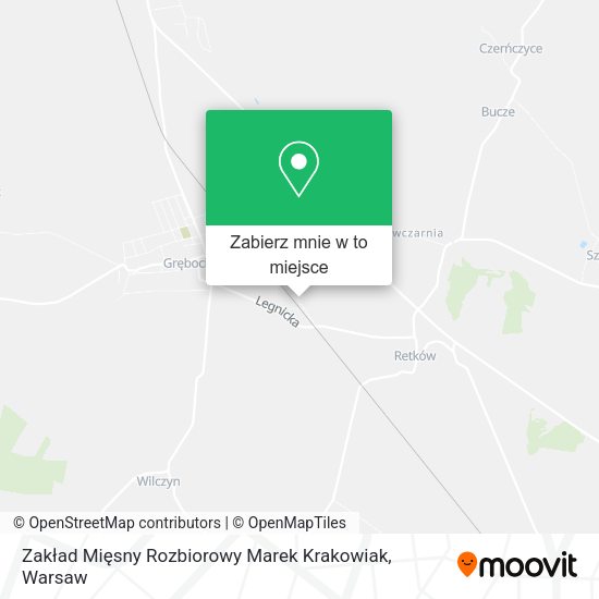 Mapa Zakład Mięsny Rozbiorowy Marek Krakowiak