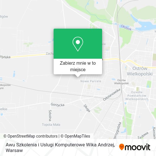 Mapa Awu Szkolenia i Uslugi Komputerowe Wika Andrzej