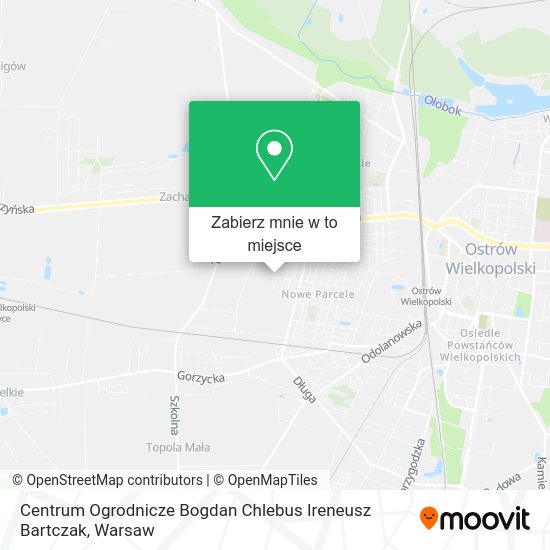 Mapa Centrum Ogrodnicze Bogdan Chlebus Ireneusz Bartczak