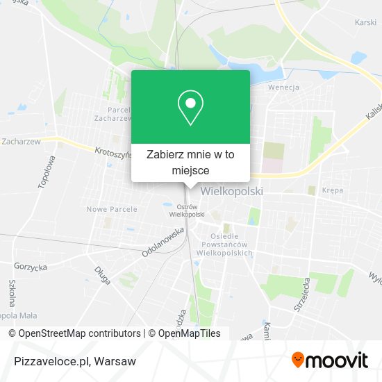 Mapa Pizzaveloce.pl