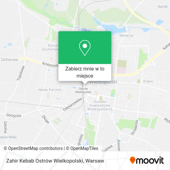 Mapa Zahir Kebab Ostrów Wielkopolski