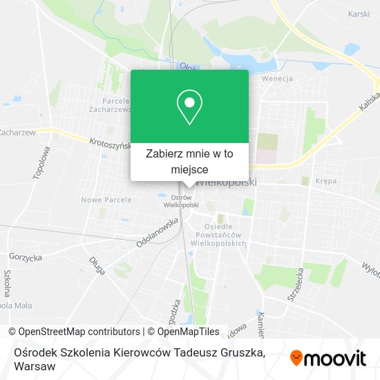 Mapa Ośrodek Szkolenia Kierowców Tadeusz Gruszka