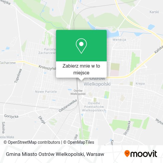 Mapa Gmina Miasto Ostrów Wielkopolski