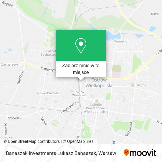 Mapa Banaszak Investments Łukasz Banaszak