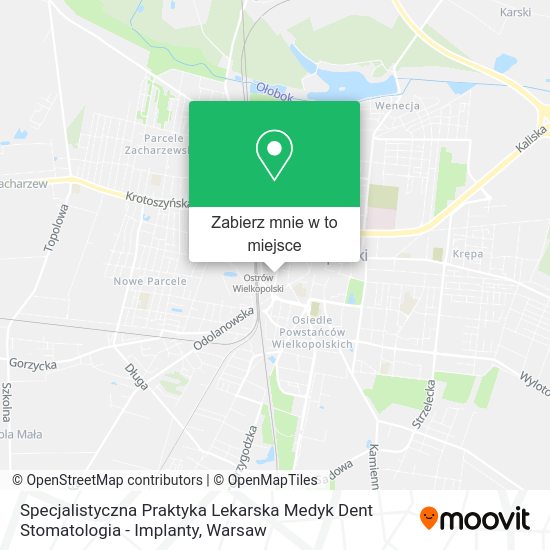 Mapa Specjalistyczna Praktyka Lekarska Medyk Dent Stomatologia - Implanty