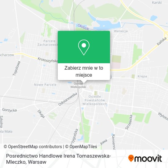 Mapa Posrednictwo Handlowe Irena Tomaszewska-Mleczko