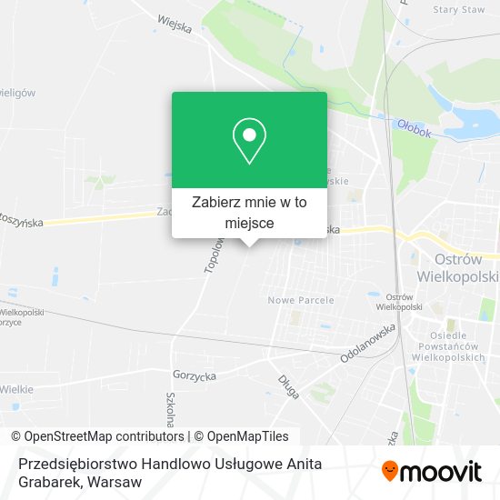 Mapa Przedsiębiorstwo Handlowo Usługowe Anita Grabarek