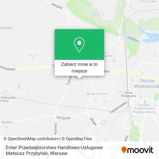 Mapa Enter Przedsiębiorstwo Handlowo-Usługowe Mateusz Przybylski