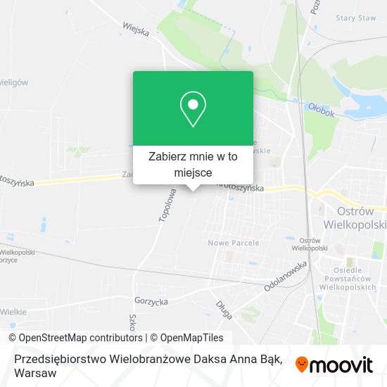 Mapa Przedsiębiorstwo Wielobranżowe Daksa Anna Bąk