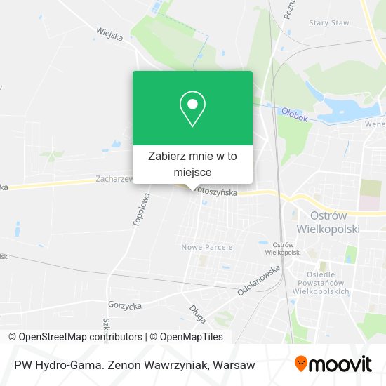 Mapa PW Hydro-Gama. Zenon Wawrzyniak