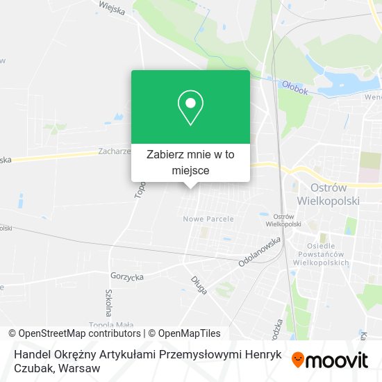 Mapa Handel Okrężny Artykułami Przemysłowymi Henryk Czubak