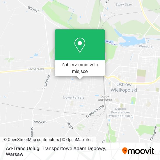 Mapa Ad-Trans Usługi Transportowe Adam Dębowy