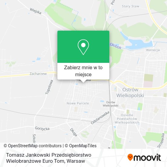 Mapa Tomasz Jankowski Przedsiębiorstwo Wielobranżowe Euro Tom