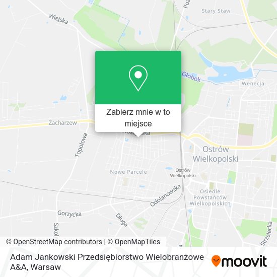 Mapa Adam Jankowski Przedsiębiorstwo Wielobranżowe A&A