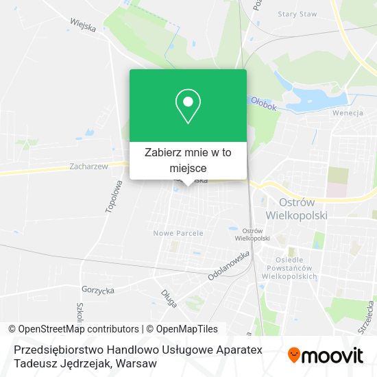 Mapa Przedsiębiorstwo Handlowo Usługowe Aparatex Tadeusz Jędrzejak