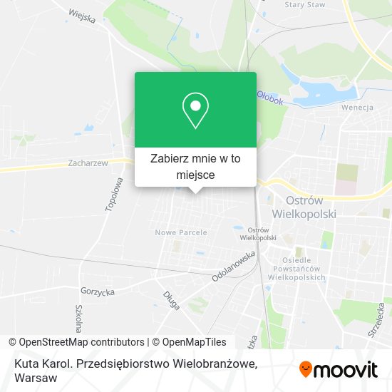 Mapa Kuta Karol. Przedsiębiorstwo Wielobranżowe