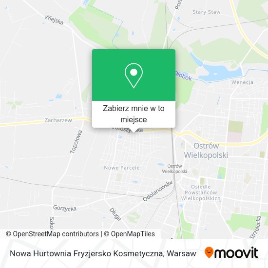 Mapa Nowa Hurtownia Fryzjersko Kosmetyczna