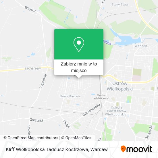 Mapa Kliff Wielkopolska Tadeusz Kostrzewa