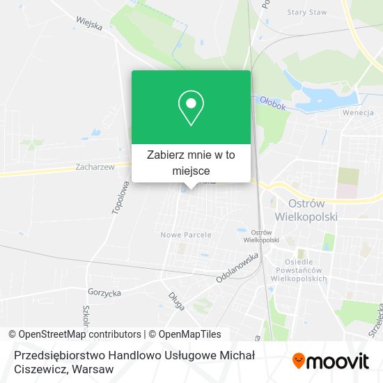 Mapa Przedsiębiorstwo Handlowo Usługowe Michał Ciszewicz