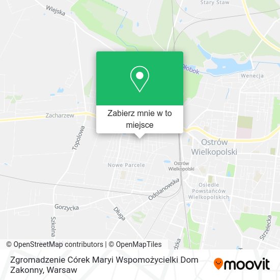 Mapa Zgromadzenie Córek Maryi Wspomożycielki Dom Zakonny