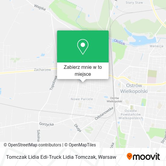 Mapa Tomczak Lidia Edi-Truck Lidia Tomczak