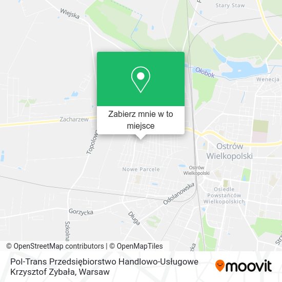 Mapa Pol-Trans Przedsiębiorstwo Handlowo-Usługowe Krzysztof Zybała