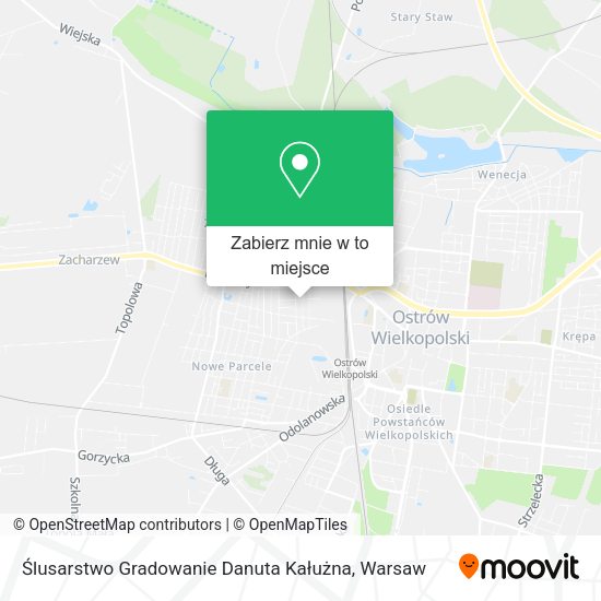 Mapa Ślusarstwo Gradowanie Danuta Kałużna