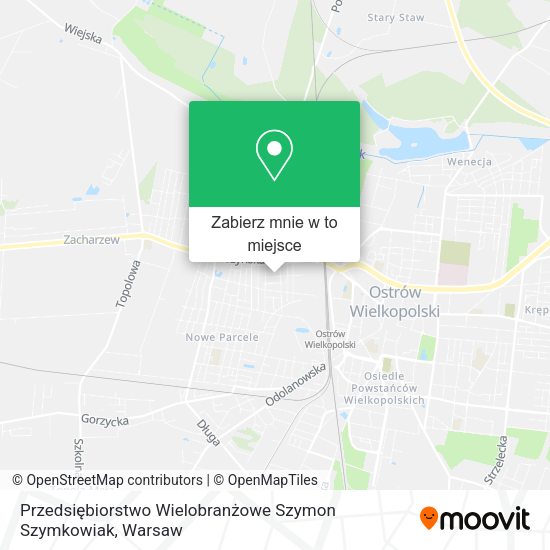 Mapa Przedsiębiorstwo Wielobranżowe Szymon Szymkowiak