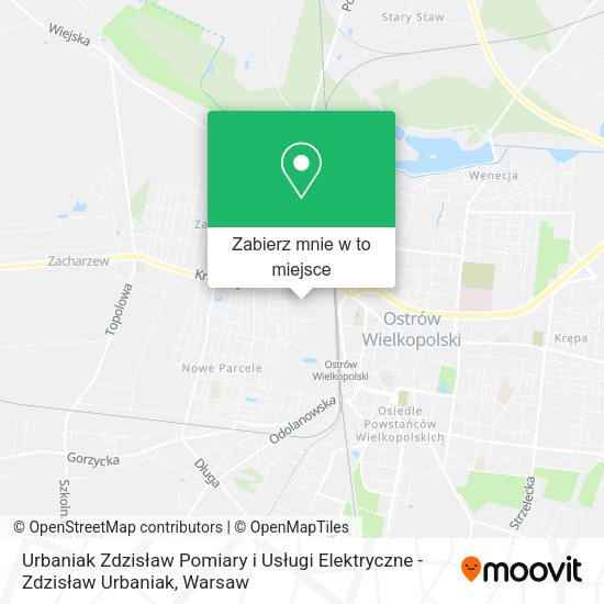 Mapa Urbaniak Zdzisław Pomiary i Usługi Elektryczne - Zdzisław Urbaniak