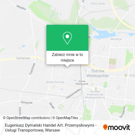Mapa Eugeniusz Dymalski Handel Art. Przemysłowymi - Usługi Transportowe