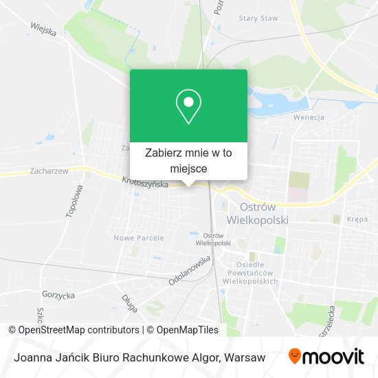 Mapa Joanna Jańcik Biuro Rachunkowe Algor