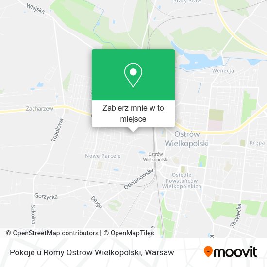 Mapa Pokoje u Romy Ostrów Wielkopolski